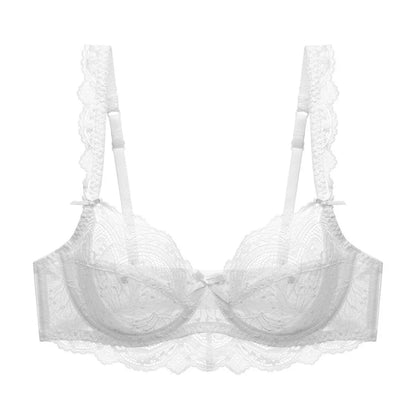 Biustonosz koronkowy z falbankami