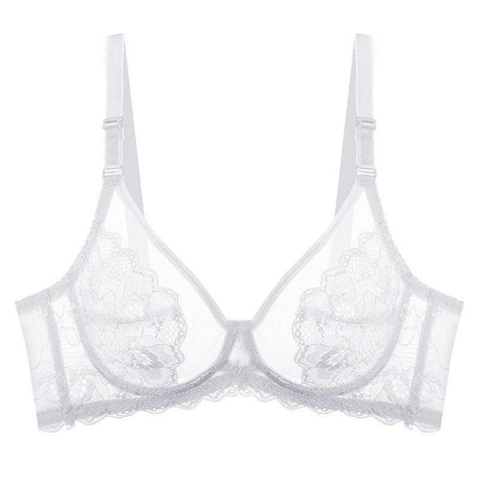 Biustonosz koronkowy z haftem