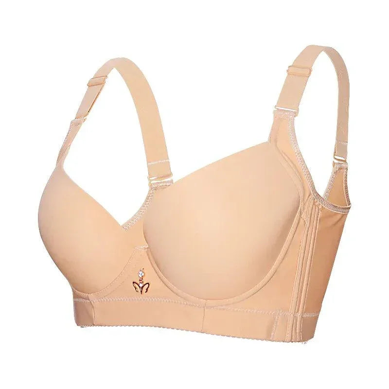 Biustonosz plus size z ozdobnym elementem