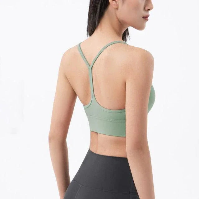 Biustonosz sportowy na cienkich ramiączkach