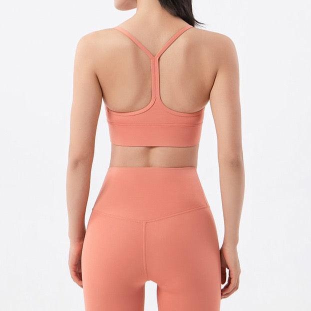 Biustonosz sportowy na cienkich ramiączkach