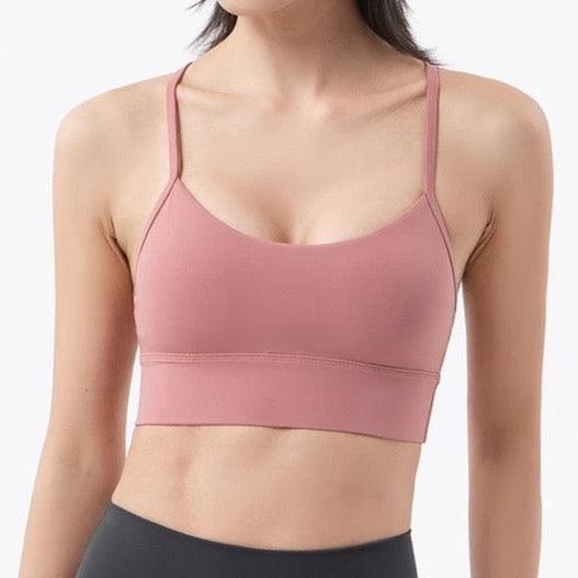 Biustonosz sportowy na cienkich ramiączkach