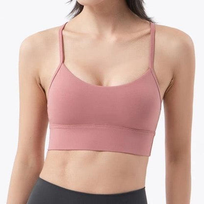 Biustonosz sportowy na cienkich ramiączkach