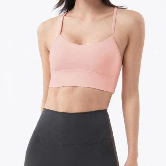 Biustonosz sportowy na cienkich ramiączkach