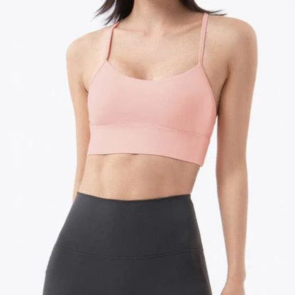 Biustonosz sportowy na cienkich ramiączkach