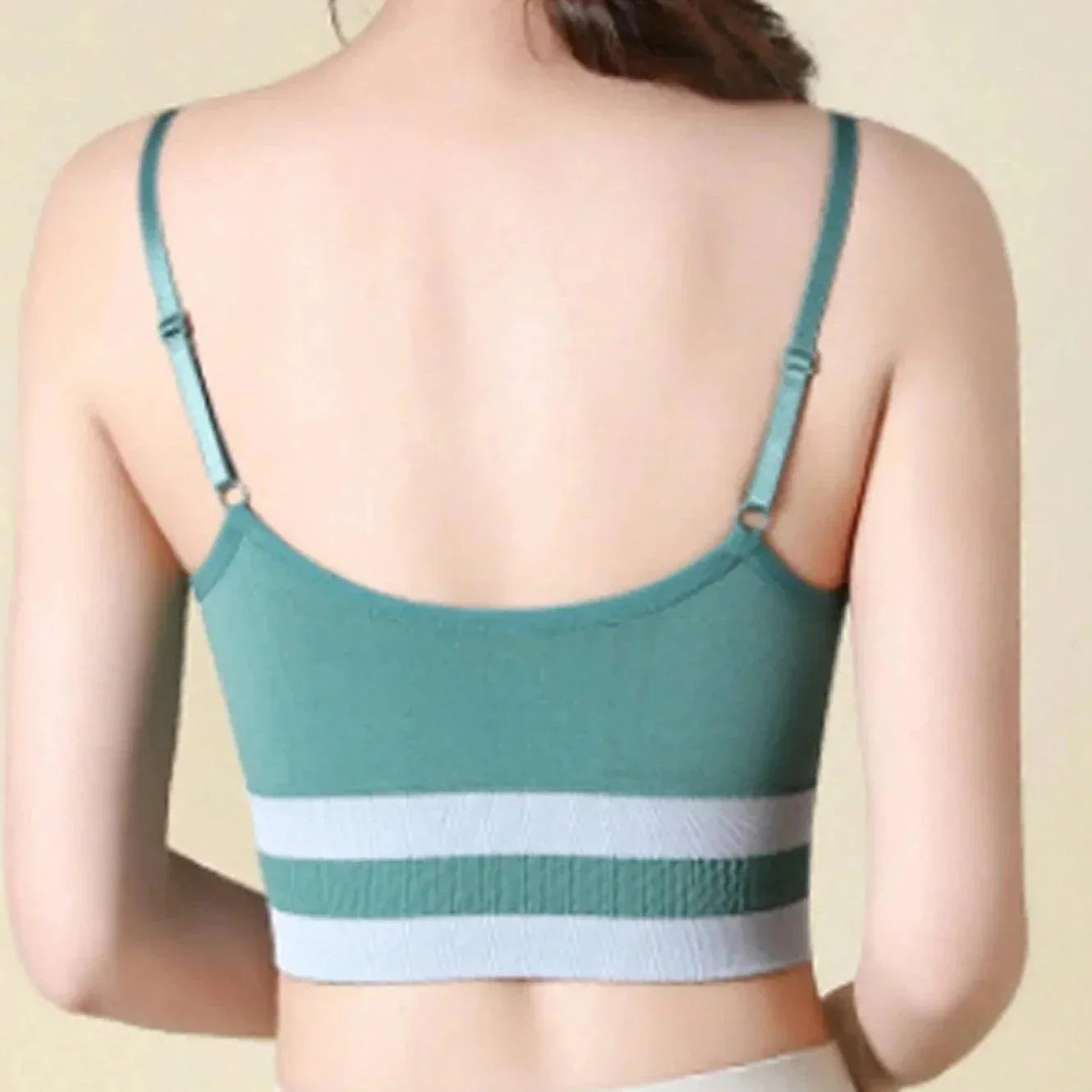 Biustonosz sportowy z paskami