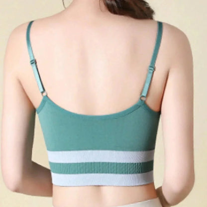 Biustonosz sportowy z paskami