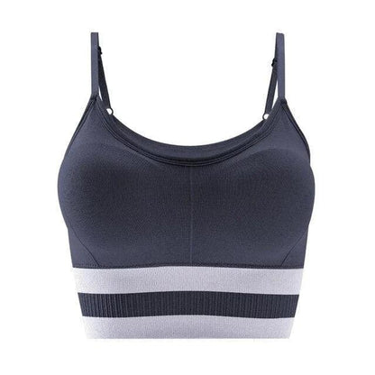 Biustonosz sportowy z paskami