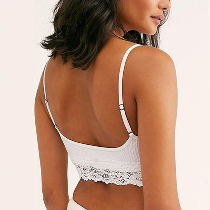 Biustonosz z marszczeniem i koronką