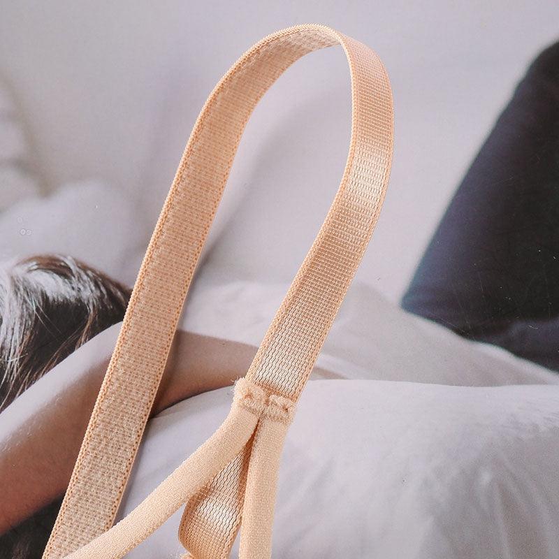 Biustonosz z ozdobnymi paseczkami