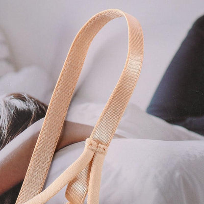 Biustonosz z ozdobnymi paseczkami