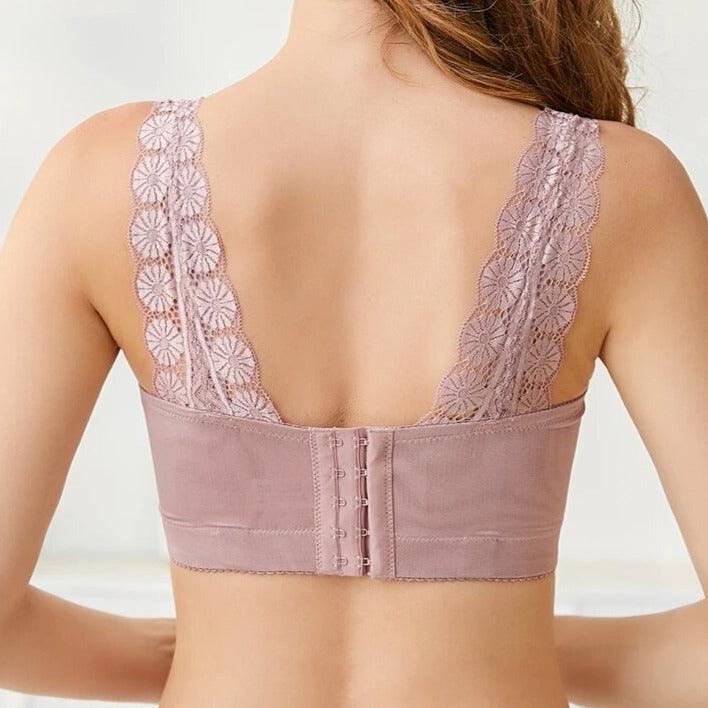 Biustonosz z paskami na dekolcie