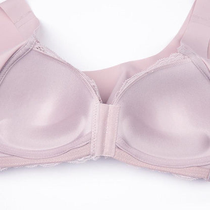 Biustonosz zapinany z przodu z koronką