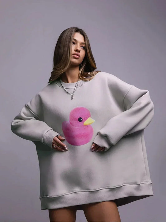 Bluza oversize z nadrukiem - Zolaro.pl