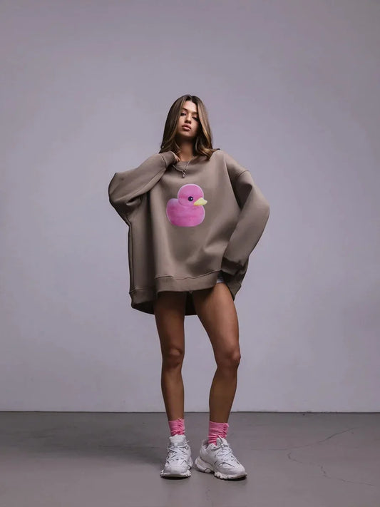 Bluza oversize z nadrukiem - Zolaro.pl