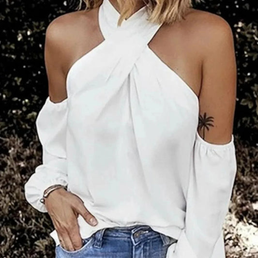 Bluzka damska cold shoulder