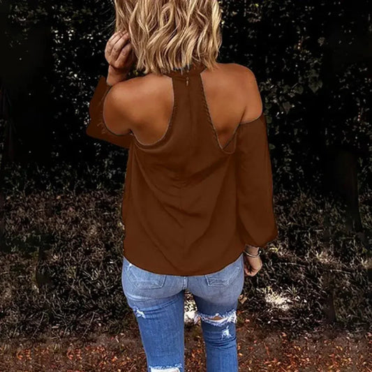 Bluzka damska cold shoulder - Zolaro.pl