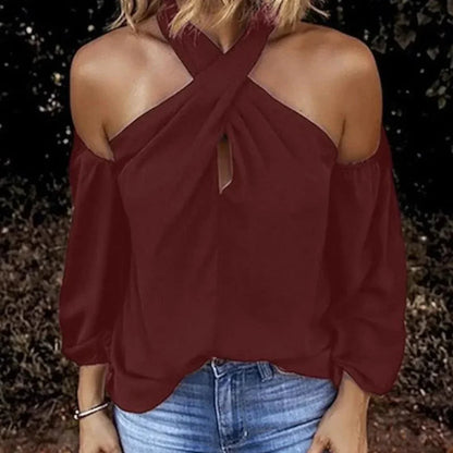 Bluzka damska cold shoulder - Zolaro.pl