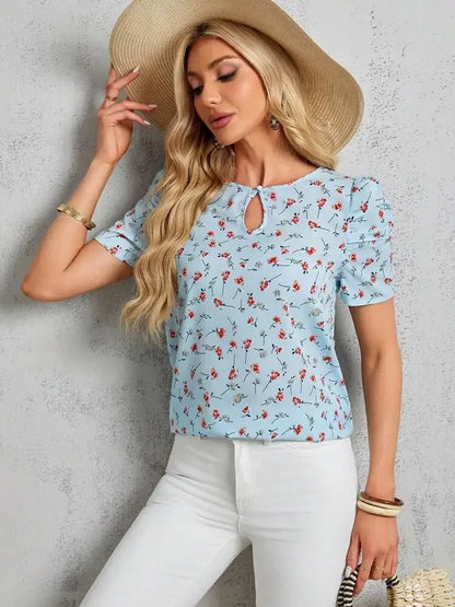 Bluzka damska z bufiastymi rękawkami