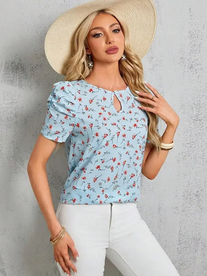 Bluzka damska z bufiastymi rękawkami