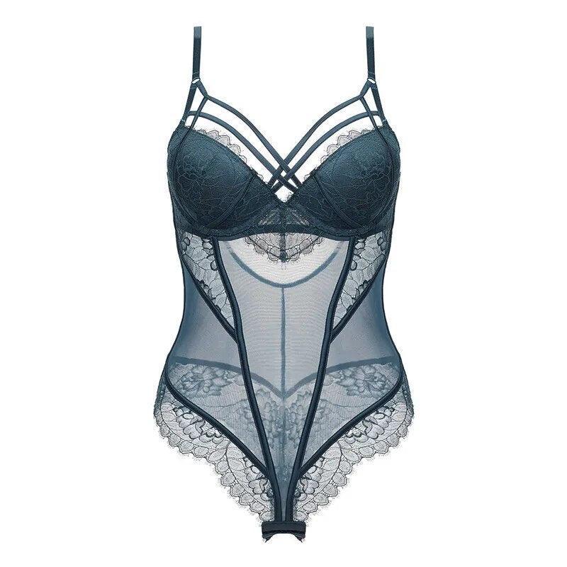 Body bieliźniane z koronką i paseczkami