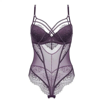 Body bieliźniane z koronką i paseczkami