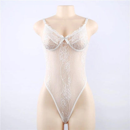 Body koronkowe transparentne