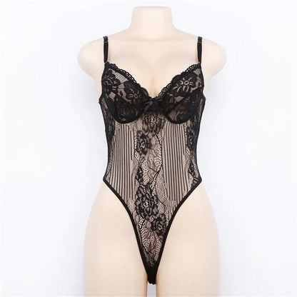 Body koronkowe transparentne