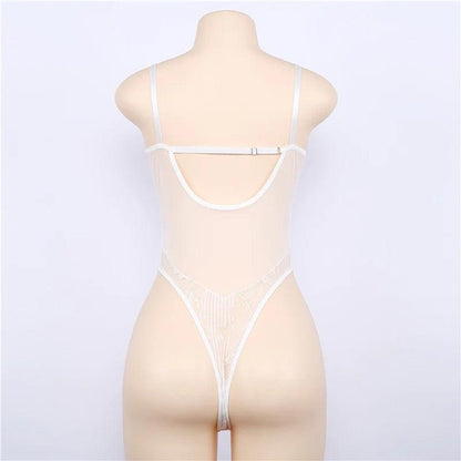 Body koronkowe transparentne