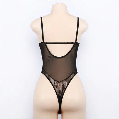 Body koronkowe transparentne