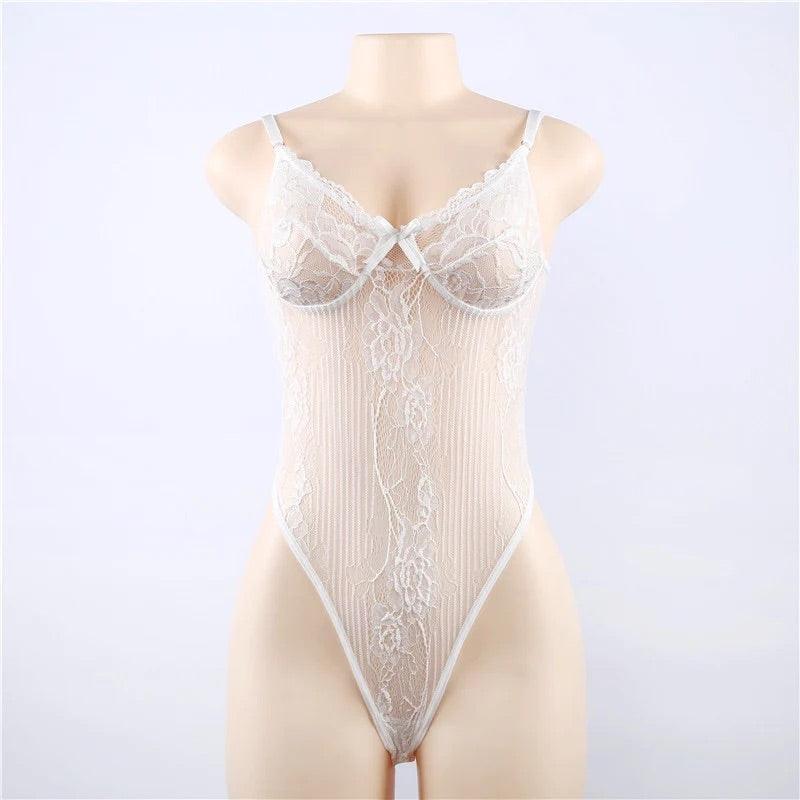 Body koronkowe transparentne