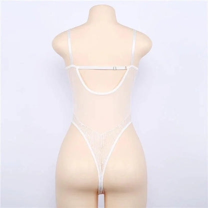 Body koronkowe transparentne