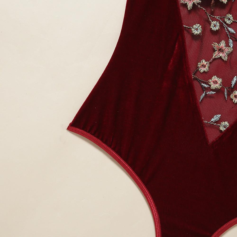 Body na ramiączkach welurowe