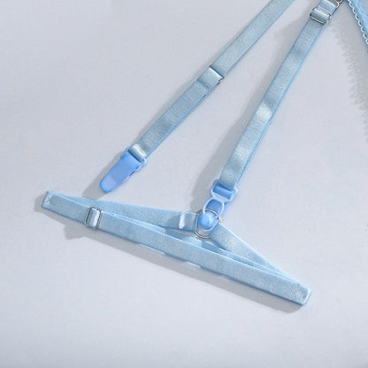 Body na ramiączkach z paskami na uda