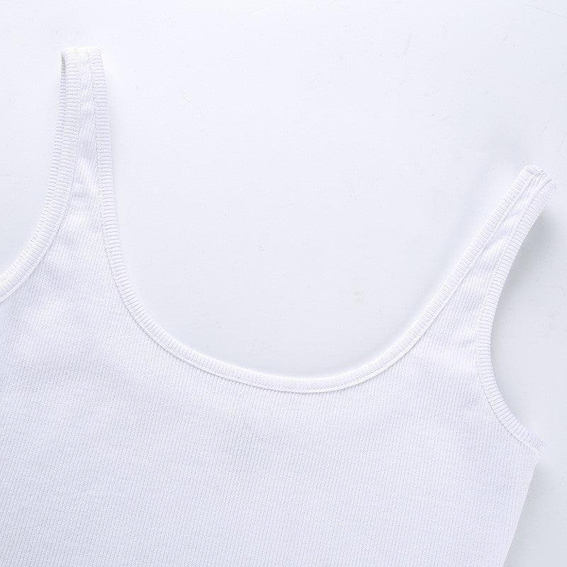 Body na ramiączkach z prążkowanego materiału