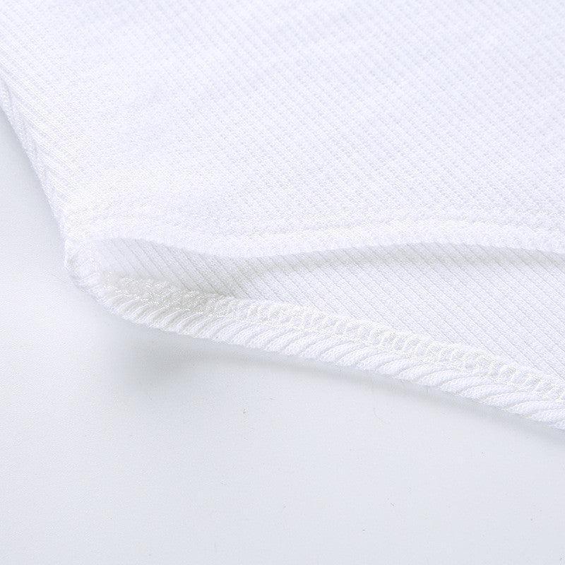 Body na ramiączkach z prążkowanego materiału