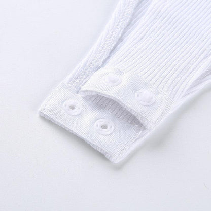 Body na ramiączkach z prążkowanego materiału