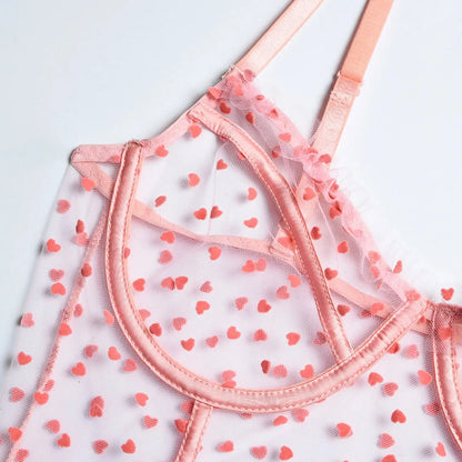 Body prześwitujące z serduszkami