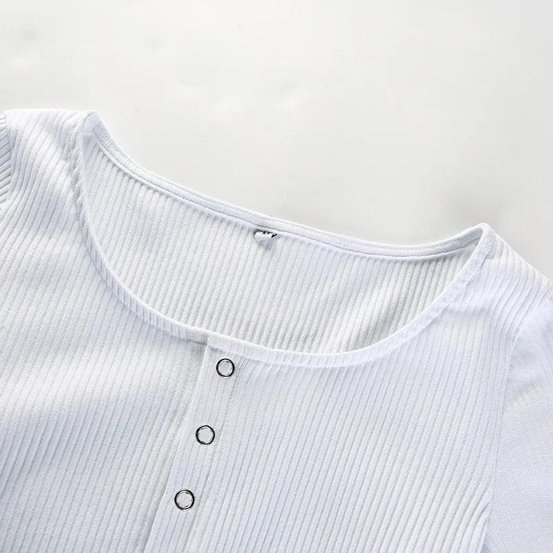 Body z długim rękawem z ozdobnym rozpięciem