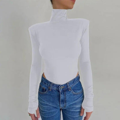 Body z golfem i odkrytymi plecami