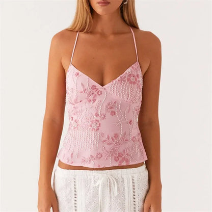 Cekinowy top z odkrytymi plecami
