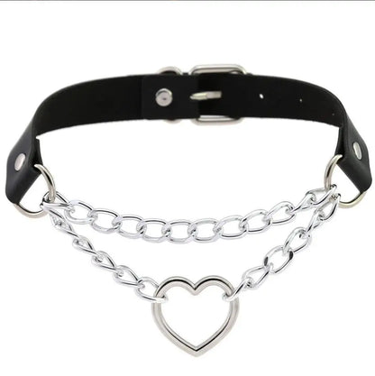 Choker z sercem