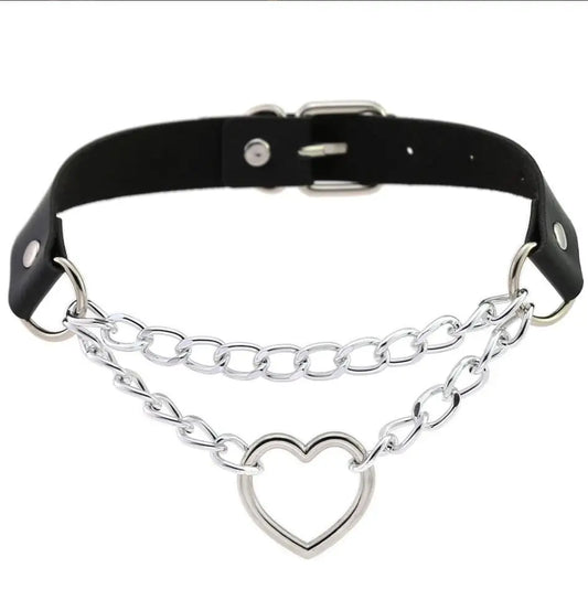 Choker z sercem