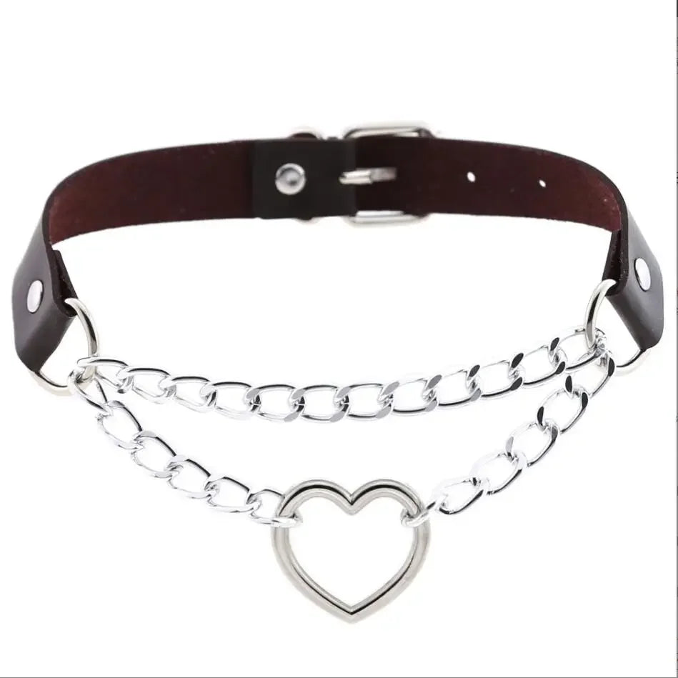 Choker z sercem