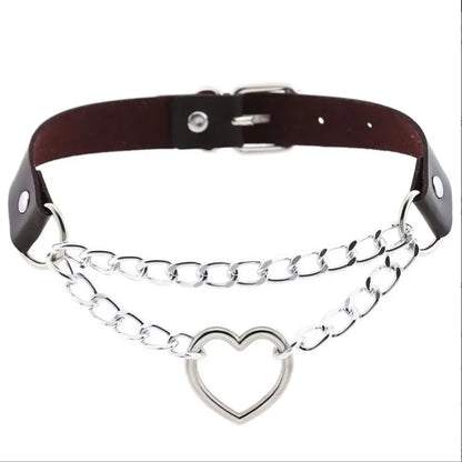 Choker z sercem