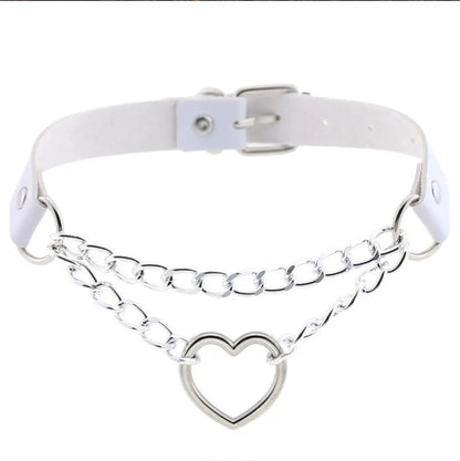 Choker z sercem