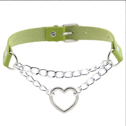 Choker z sercem