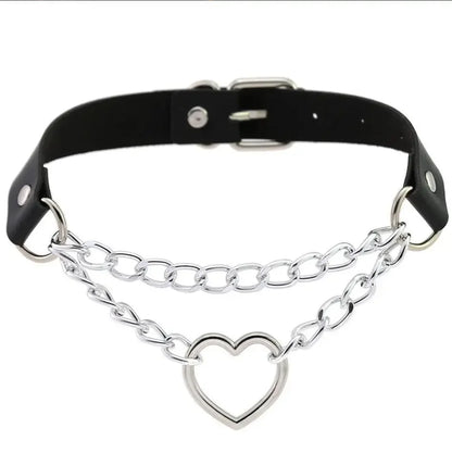 Choker z sercem