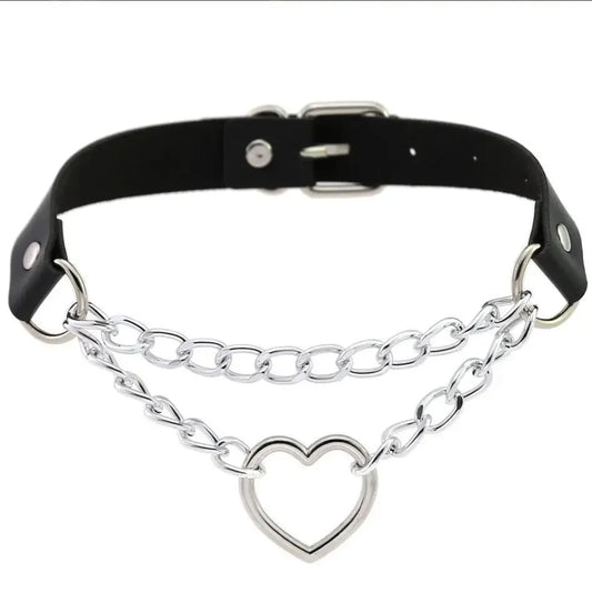 Choker z sercem
