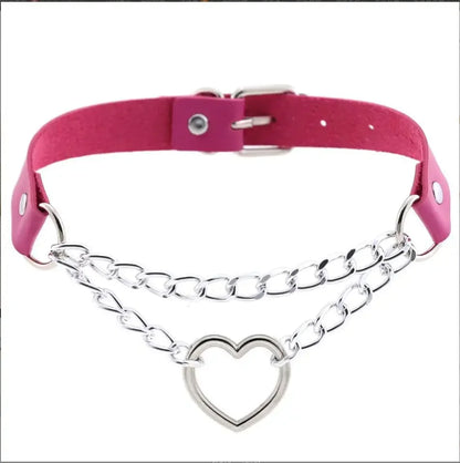 Choker z sercem